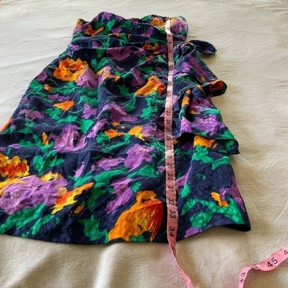 VINTAGE Silk Studio Floral Mini Dress - Picture 6 of 6